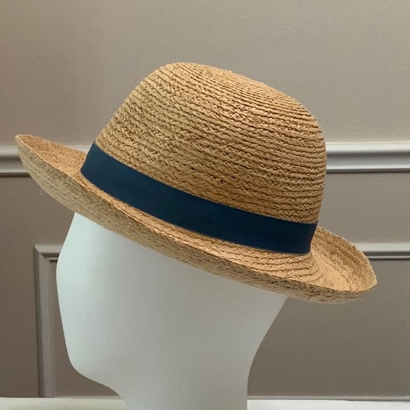 Tilley REBECCA R2 Raffia hat-Natural/Blue - Picture 4 of 13